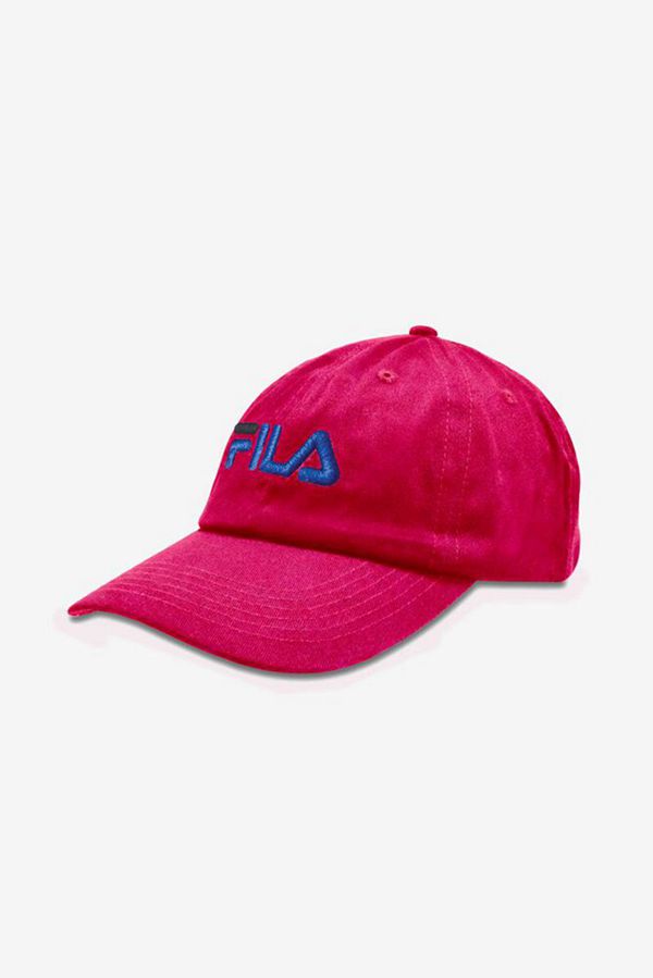 Fila Embroidered Baseball Cap - Deeppink,NZ 568-71436